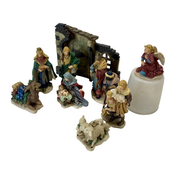 9-Piece Fontanini Christmas Nativity Set With Box Holiday Christmas Holy Family - Picture 3 of 6